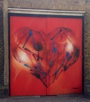 A heart in one of the places I heart - Brick Lane graffiti heaven.